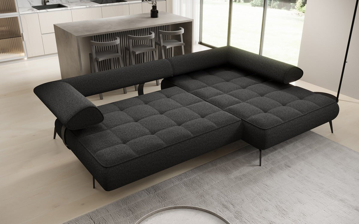 Canapé design Sydney L II Bouclé avec fonction de couchage électrique