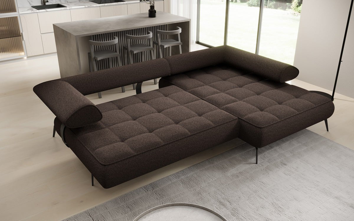 Canapé design Sydney L II Bouclé avec fonction de couchage électrique