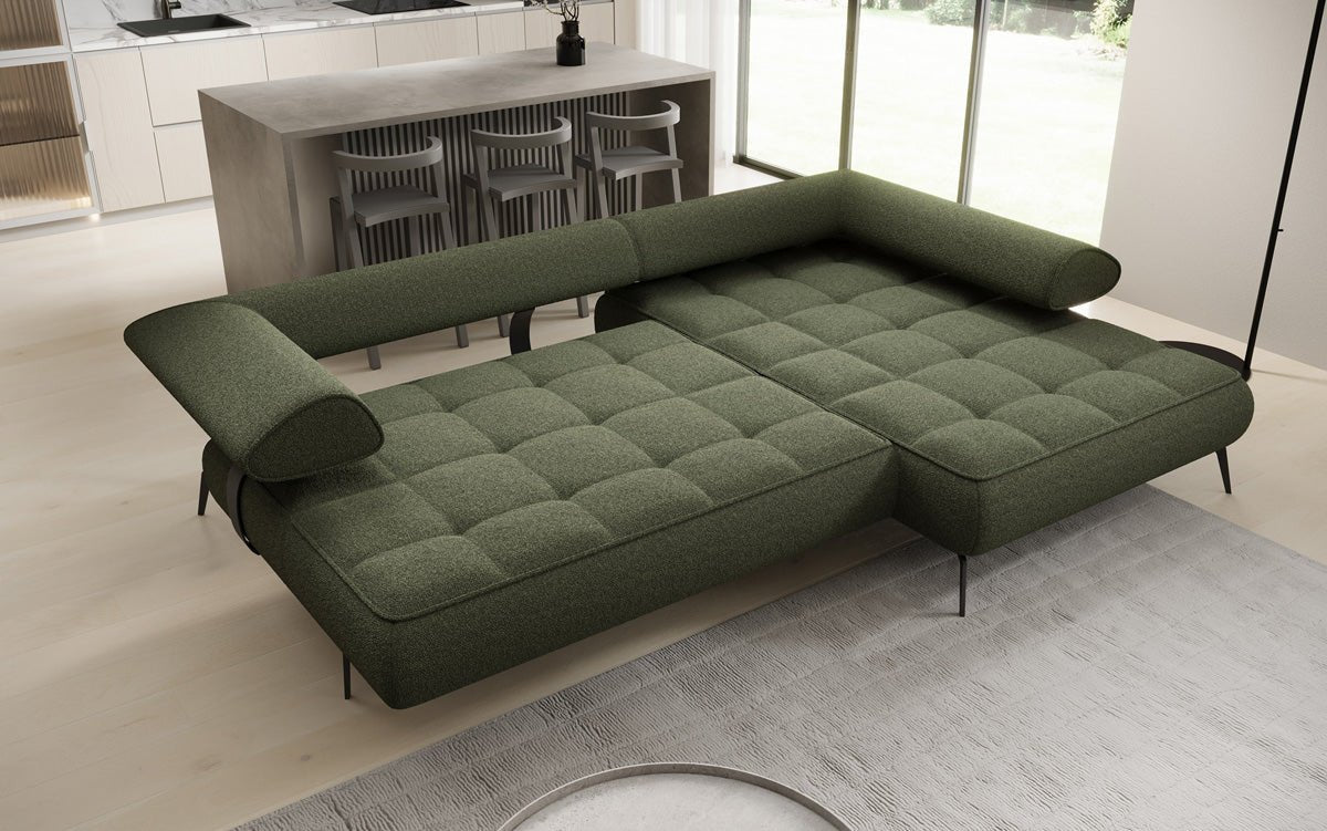 Canapé design Sydney L II Bouclé avec fonction de couchage électrique