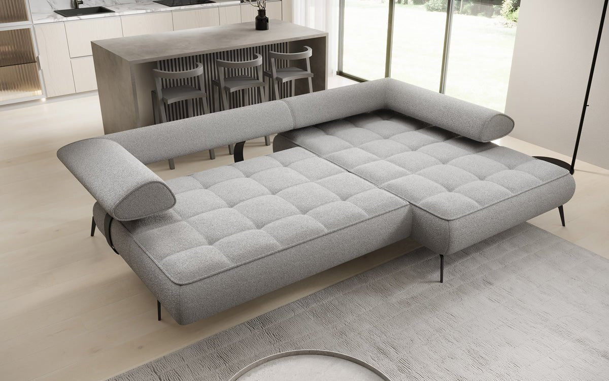 Canapé design Sydney L II Bouclé avec fonction de couchage électrique