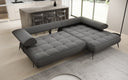 Designer Ecksofa Sydney II Bouclé mit elektrischer Schlaffunktion