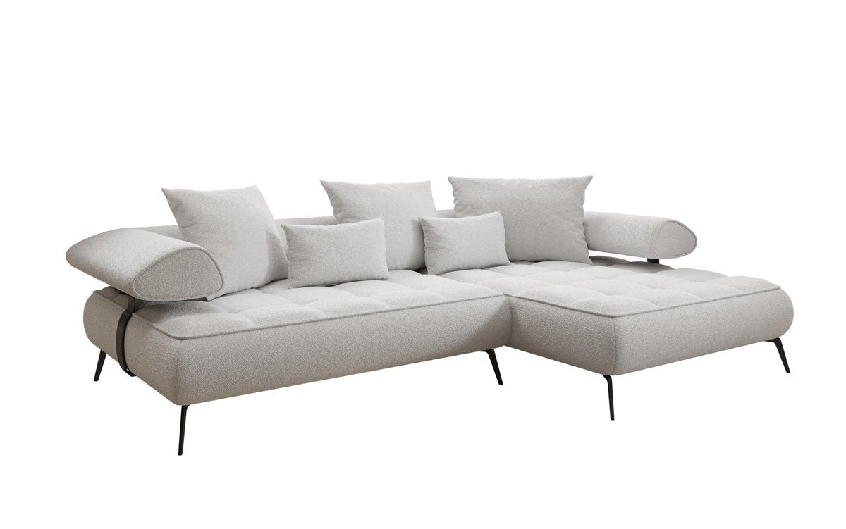 Canapé design Sydney L II Bouclé avec fonction de couchage électrique