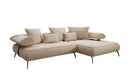 Designer Ecksofa Sydney II Bouclé mit elektrischer Schlaffunktion