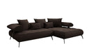 Designer Ecksofa Sydney II Bouclé mit elektrischer Schlaffunktion