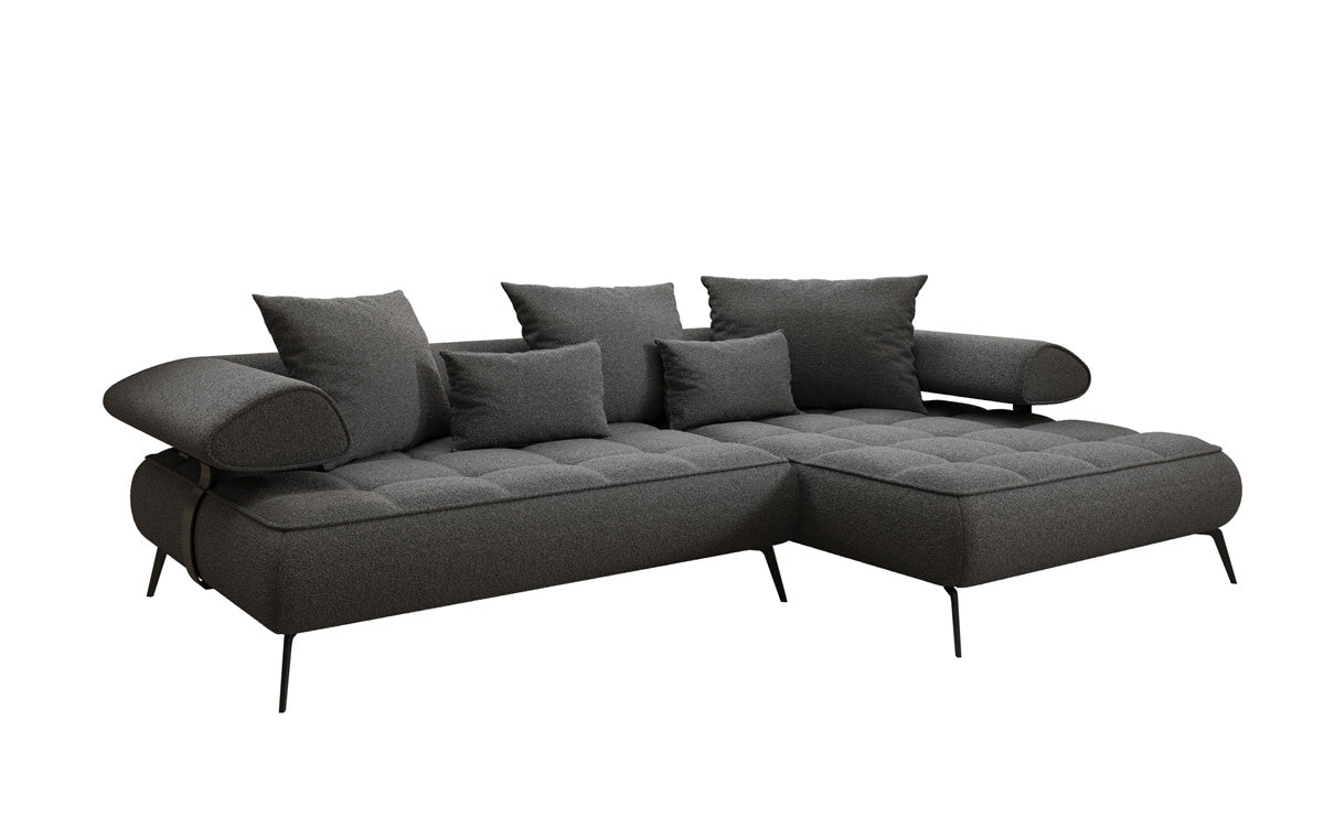 Canapé design Sydney L II Bouclé avec fonction de couchage électrique