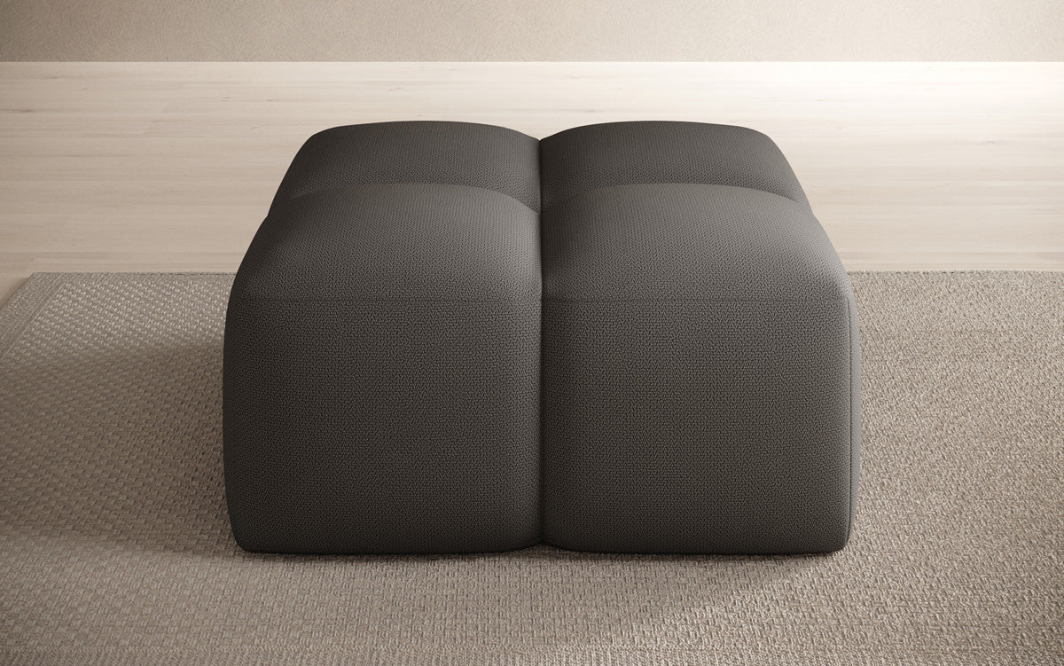 Beistellhocker Celly en Tissu