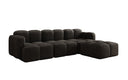 Canapé d’angle design Celly en Velours