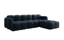 Canapé d’angle design Celly en Velours
