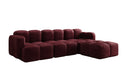 Canapé d’angle design Celly en Velours