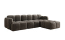 Canapé d’angle design Celly en Velours