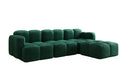Canapé d’angle design Celly en Velours