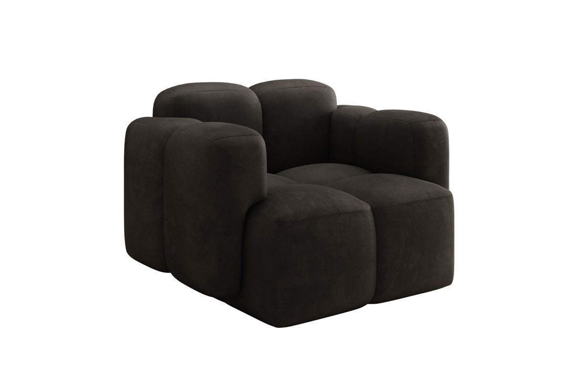 Designer Sofa-Sessel Celly in Fluweel