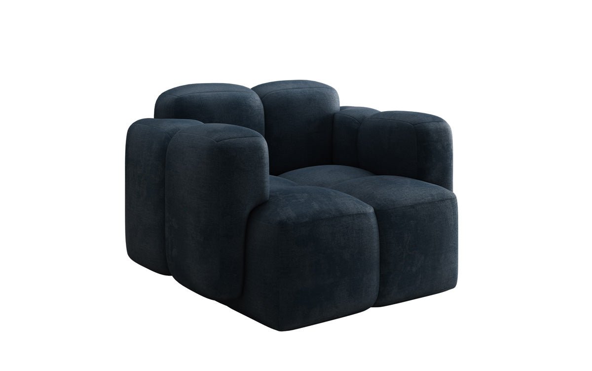 Designer Sofa-Sessel Celly in Fluweel