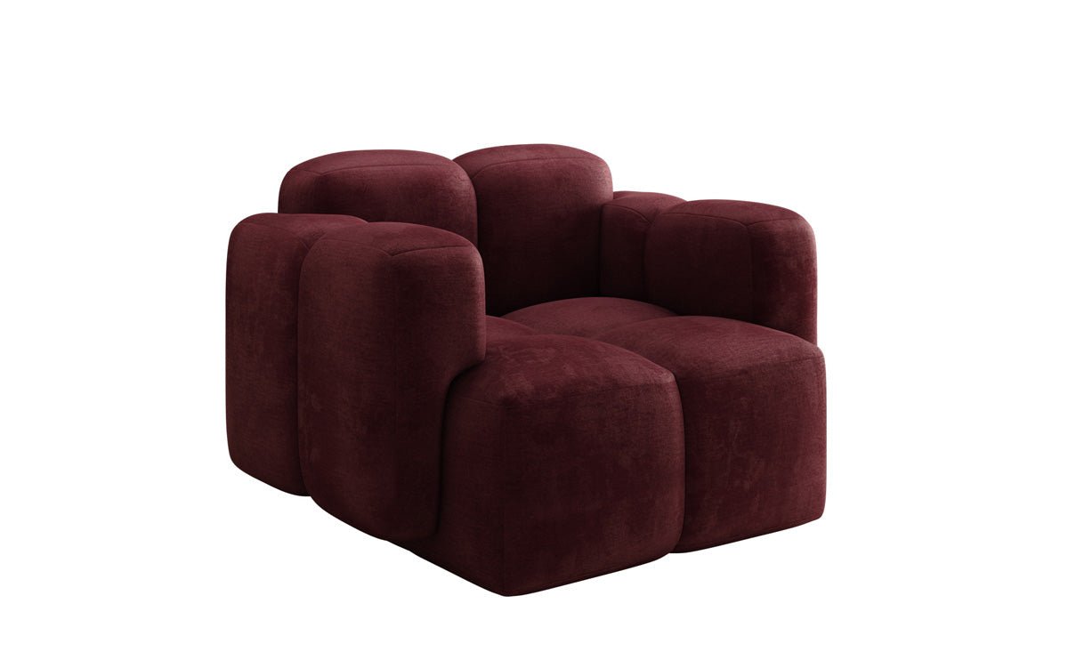 Designer Sofa-Sessel Celly in Fluweel