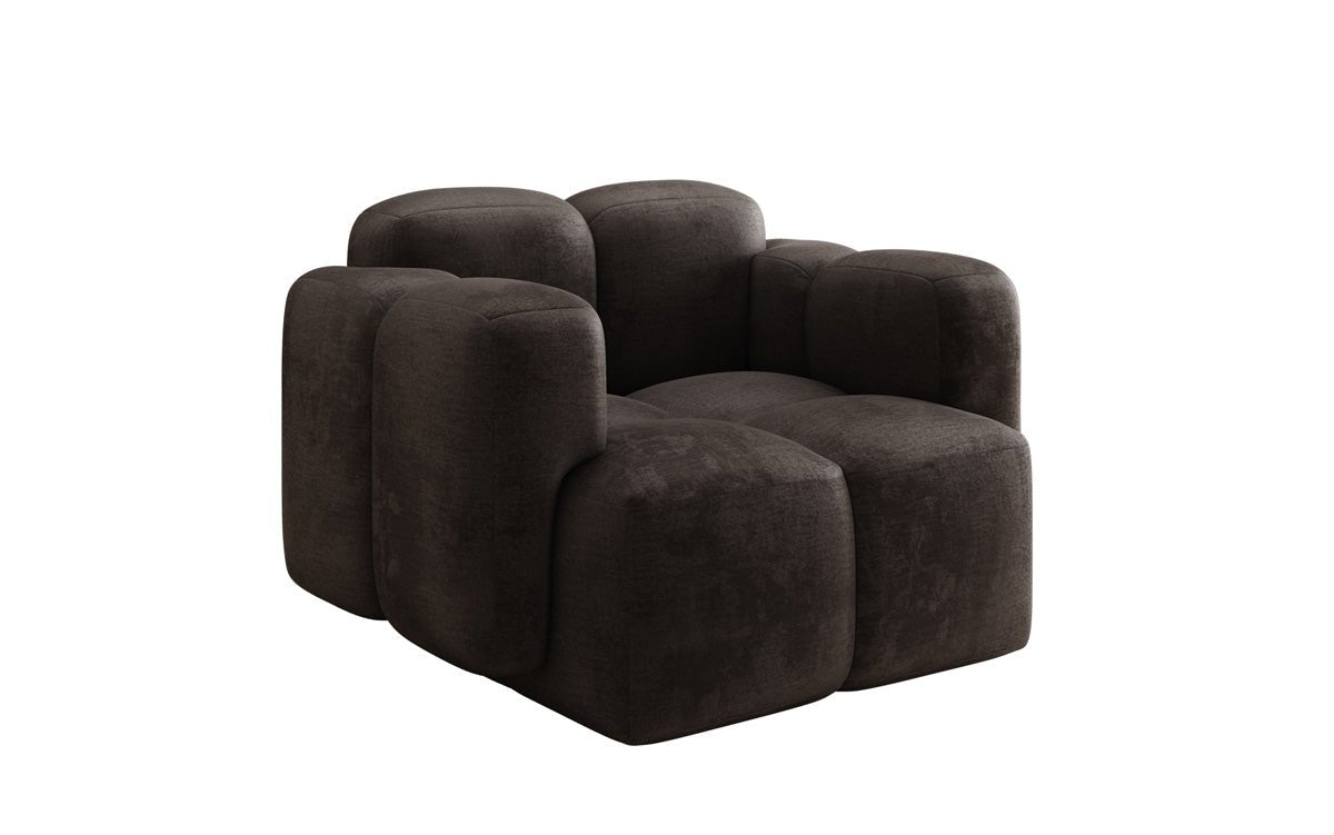 Designer Sofa-Sessel Celly in Fluweel