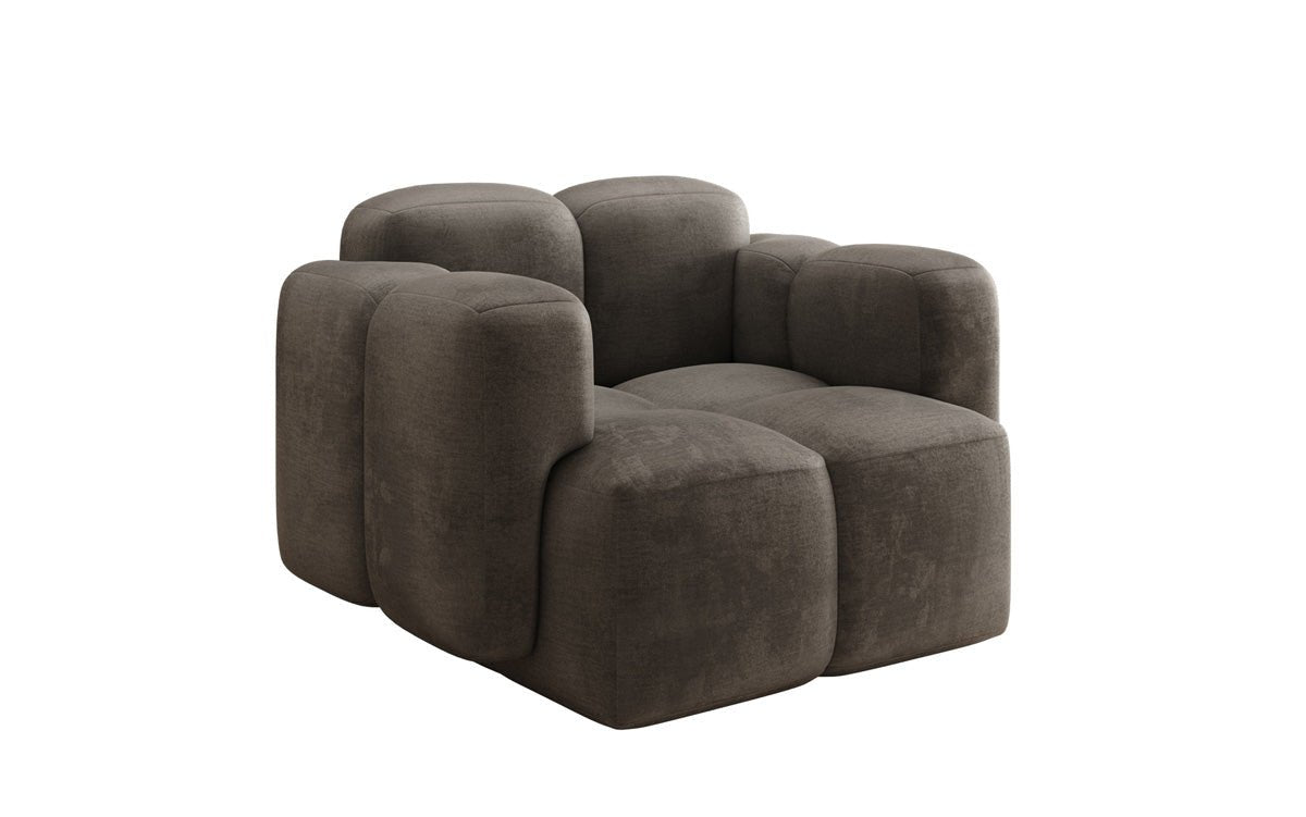Designer Sofa-Sessel Celly in Fluweel