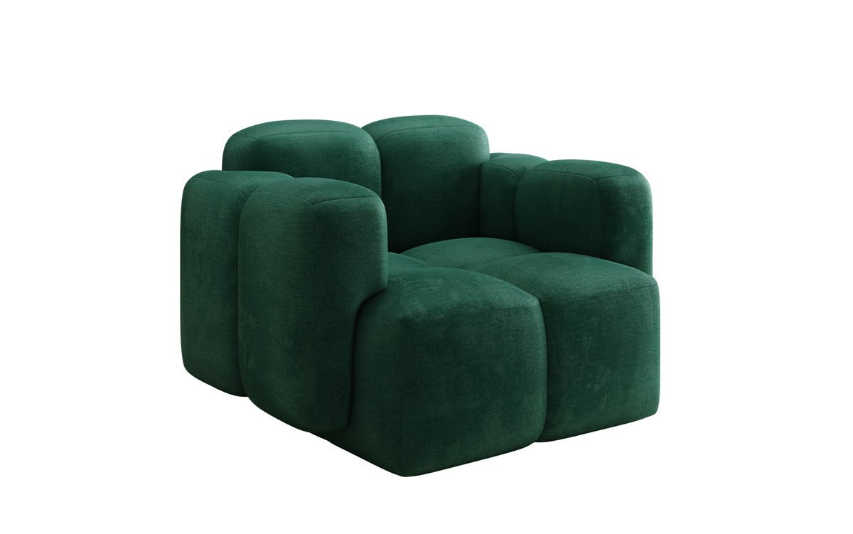 Designer Sofa-Sessel Celly in Fluweel