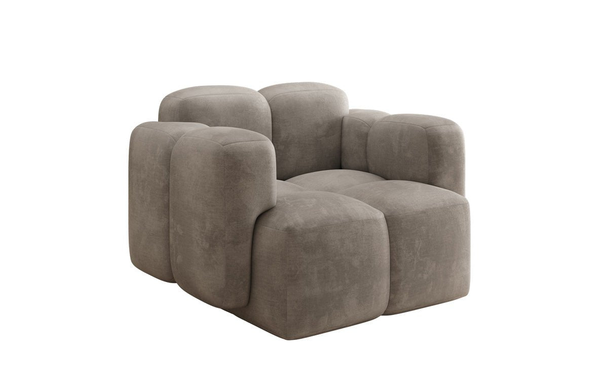 Designer Sofa-Sessel Celly in Fluweel