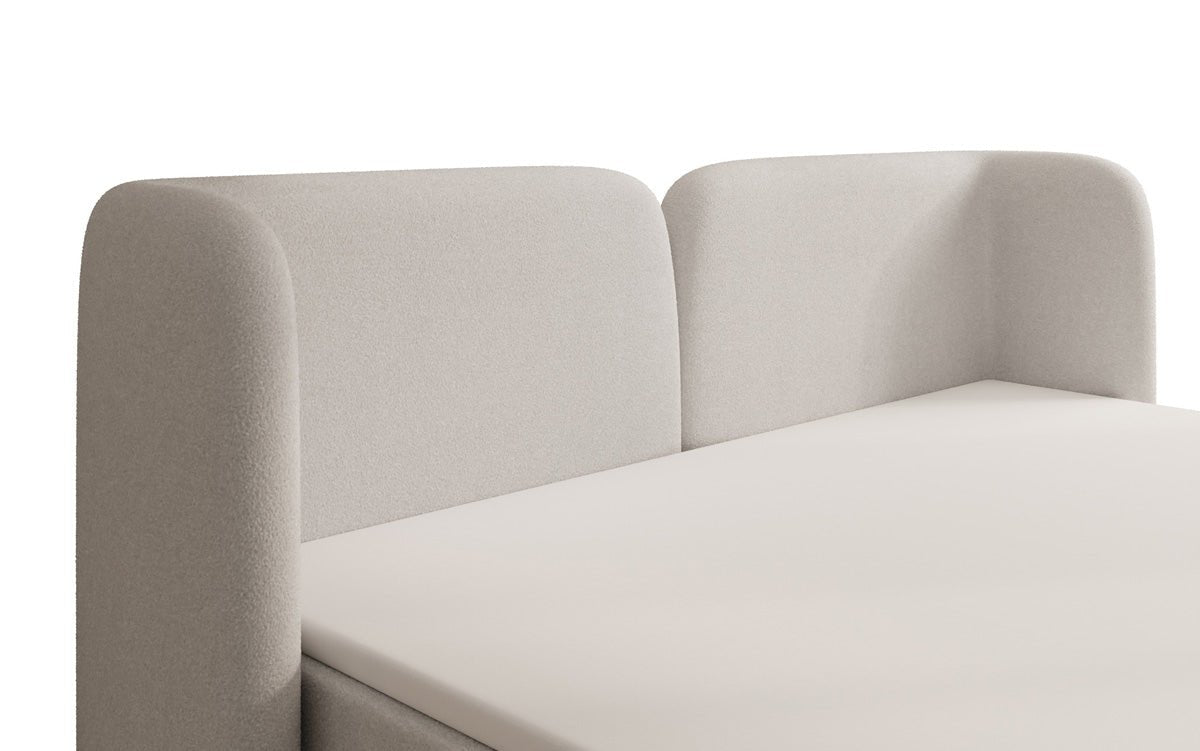 Boxspringbed Riva Bouclé met opbergruimte