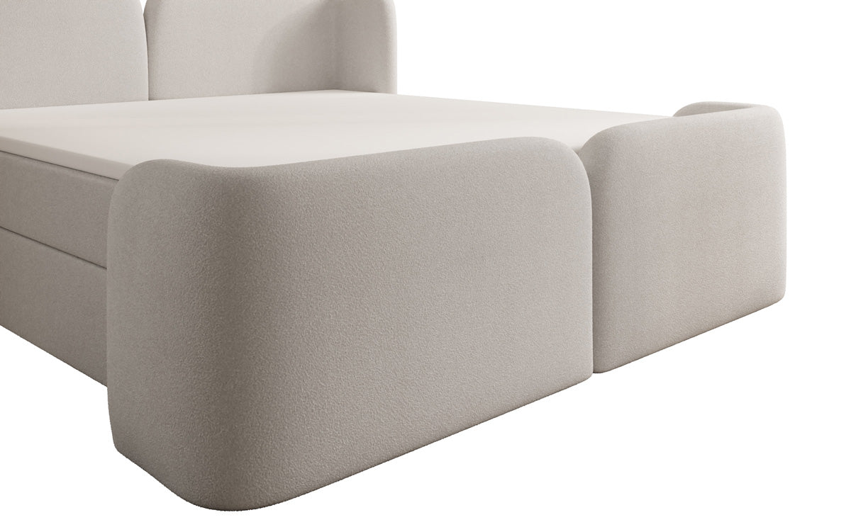 Boxspringbed Riva Bouclé met opbergruimte