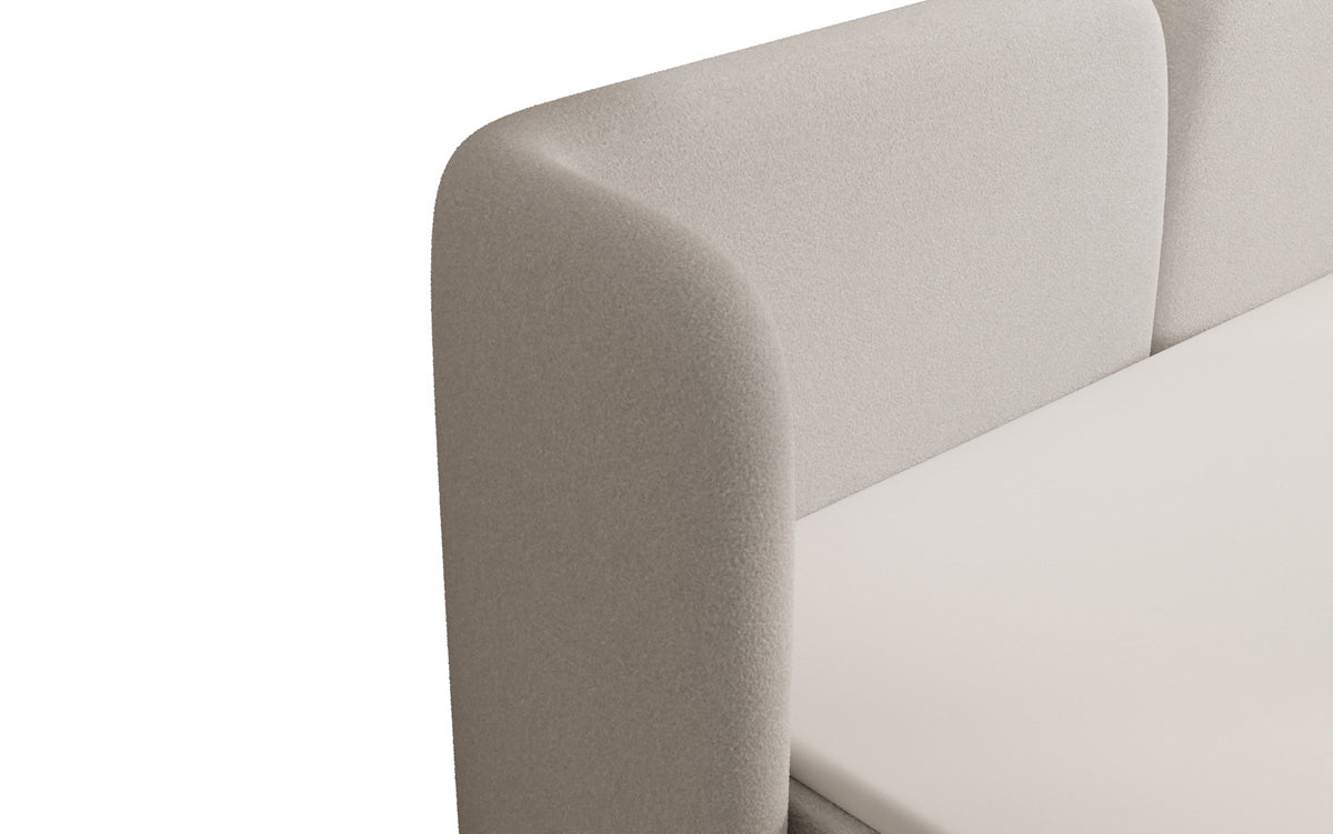 Boxspringbed Riva Bouclé met opbergruimte