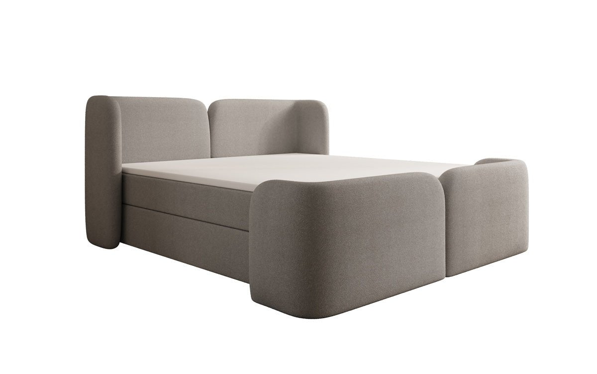Boxspringbed Riva Bouclé met opbergruimte