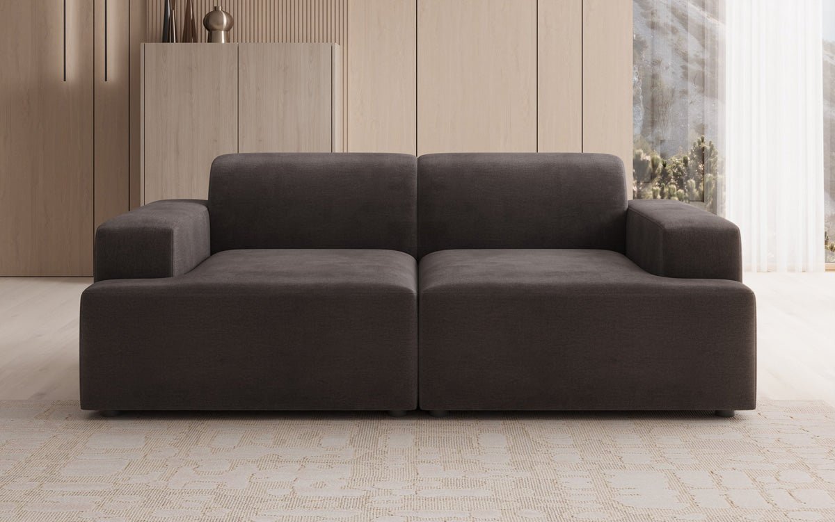 Designer 2-zits bank Monza in Fluweel
