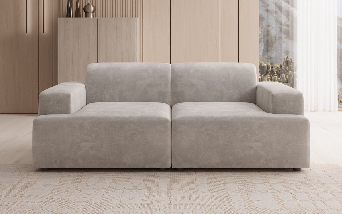 Designer 2-zits bank Monza in Fluweel