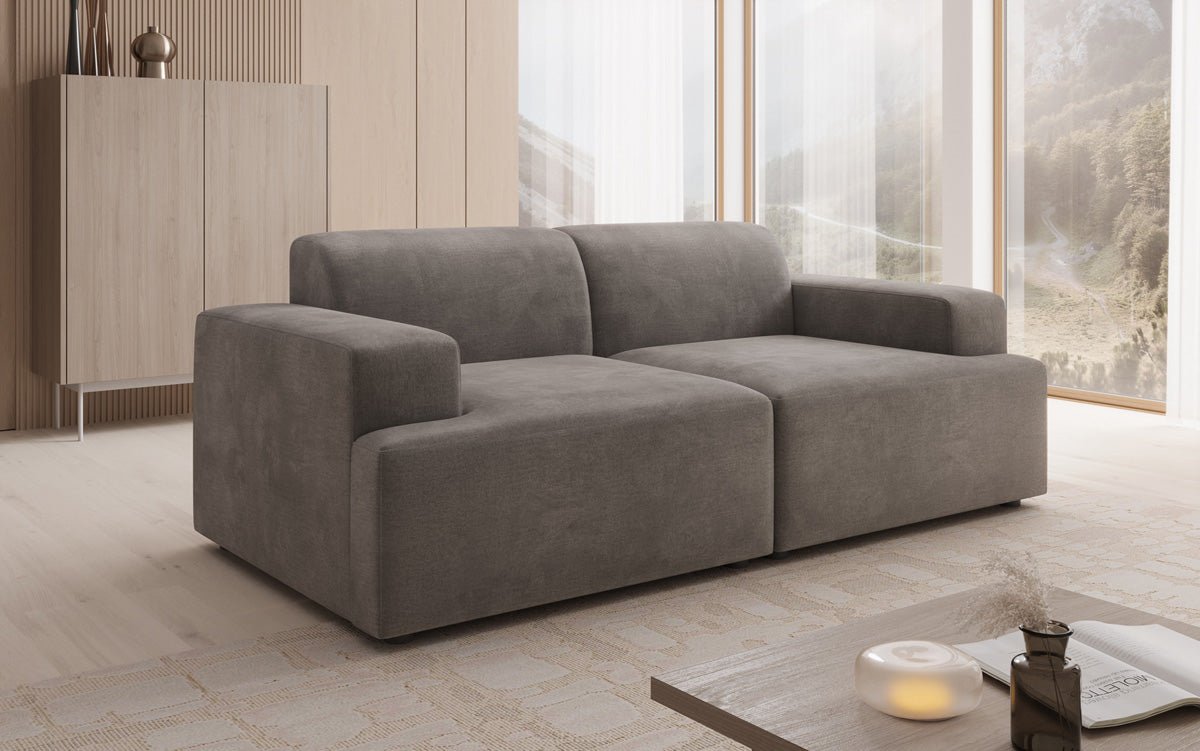 Designer 2-zits bank Monza in Fluweel