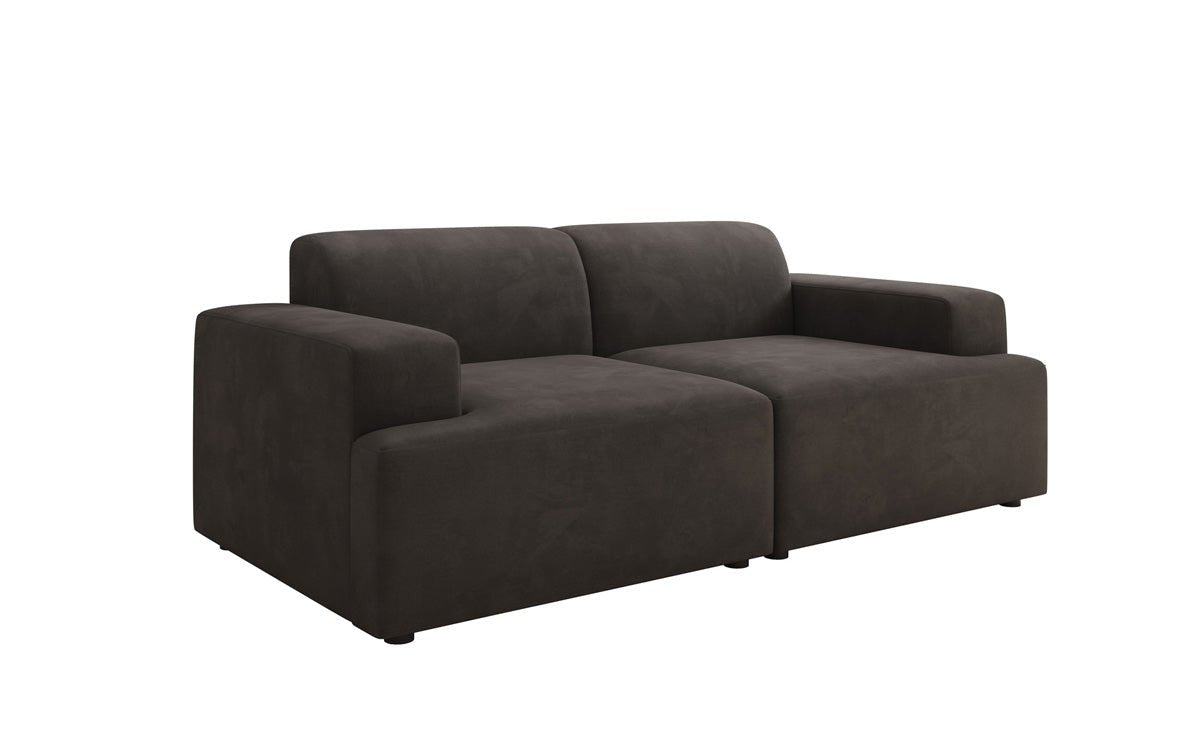 Designer 2-zits bank Monza in Fluweel