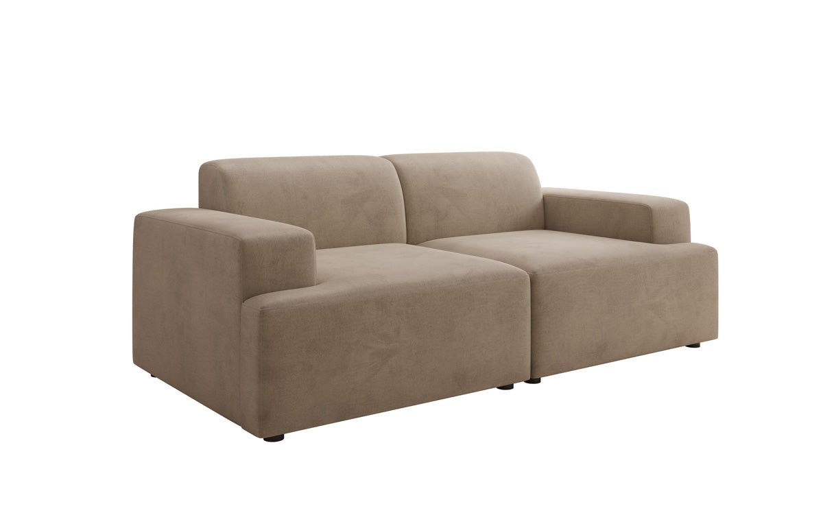 Designer 2-zits bank Monza in Fluweel