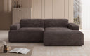 Designer hoekbank Monza in Ribstof