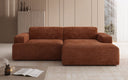 Designer hoekbank Monza in Ribstof
