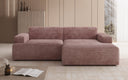 Designer hoekbank Monza in Ribstof