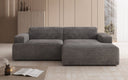 Designer hoekbank Monza in Ribstof
