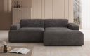 Designer hoekbank Monza in Ribstof
