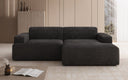 Designer hoekbank Monza in Ribstof