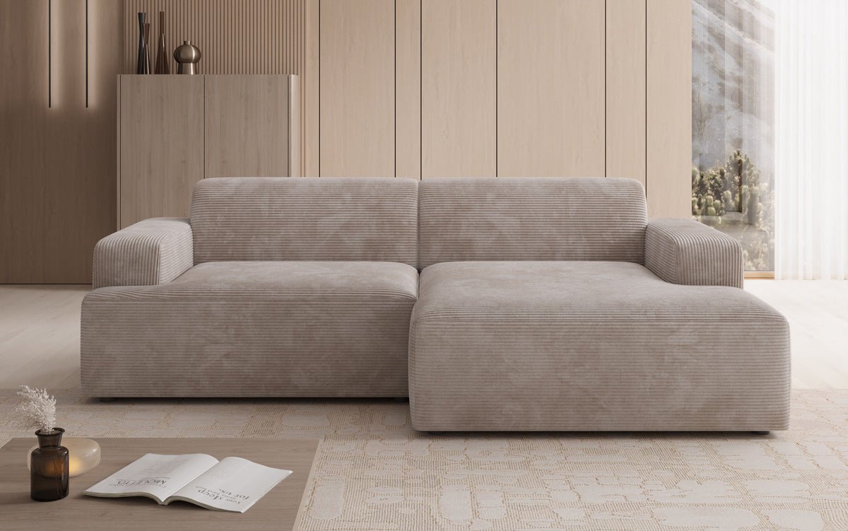 Designbank Monza L in Ribstof