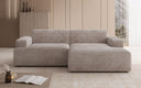 Designer hoekbank Monza in Ribstof