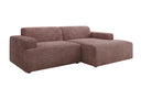 Designer hoekbank Monza in Ribstof
