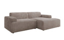 Designer hoekbank Monza in Ribstof