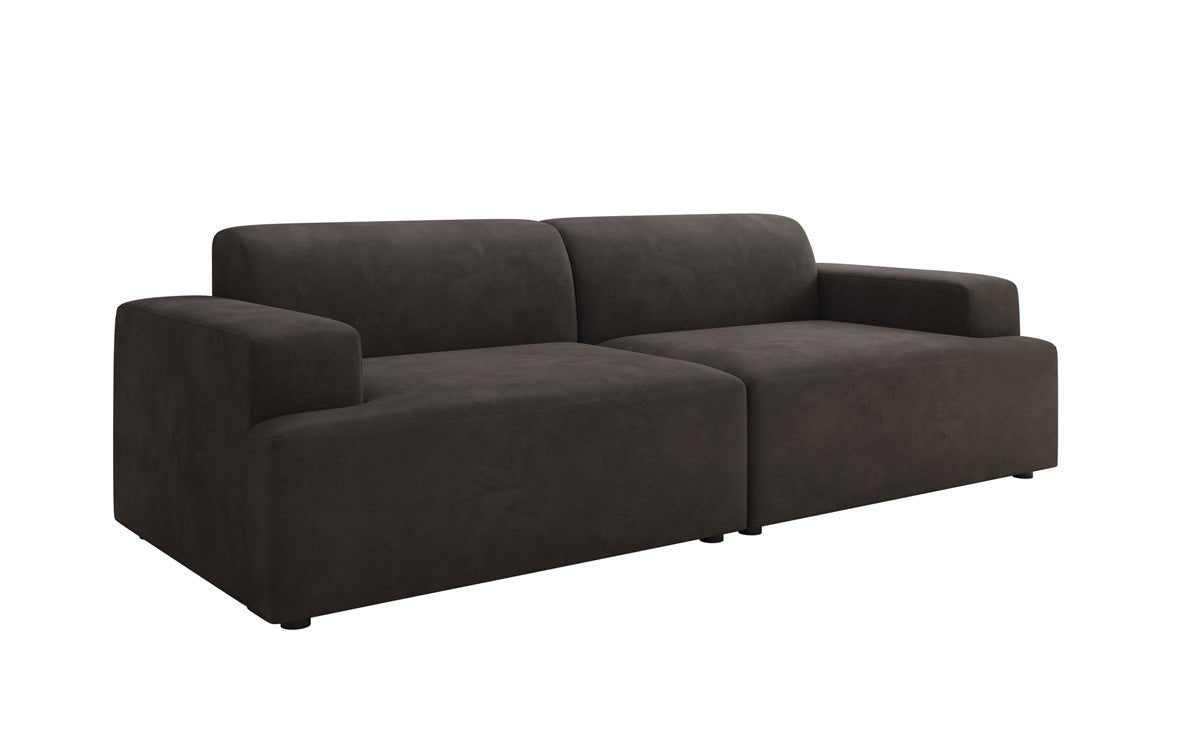 Designer 3-zits bank Monza in Fluweel