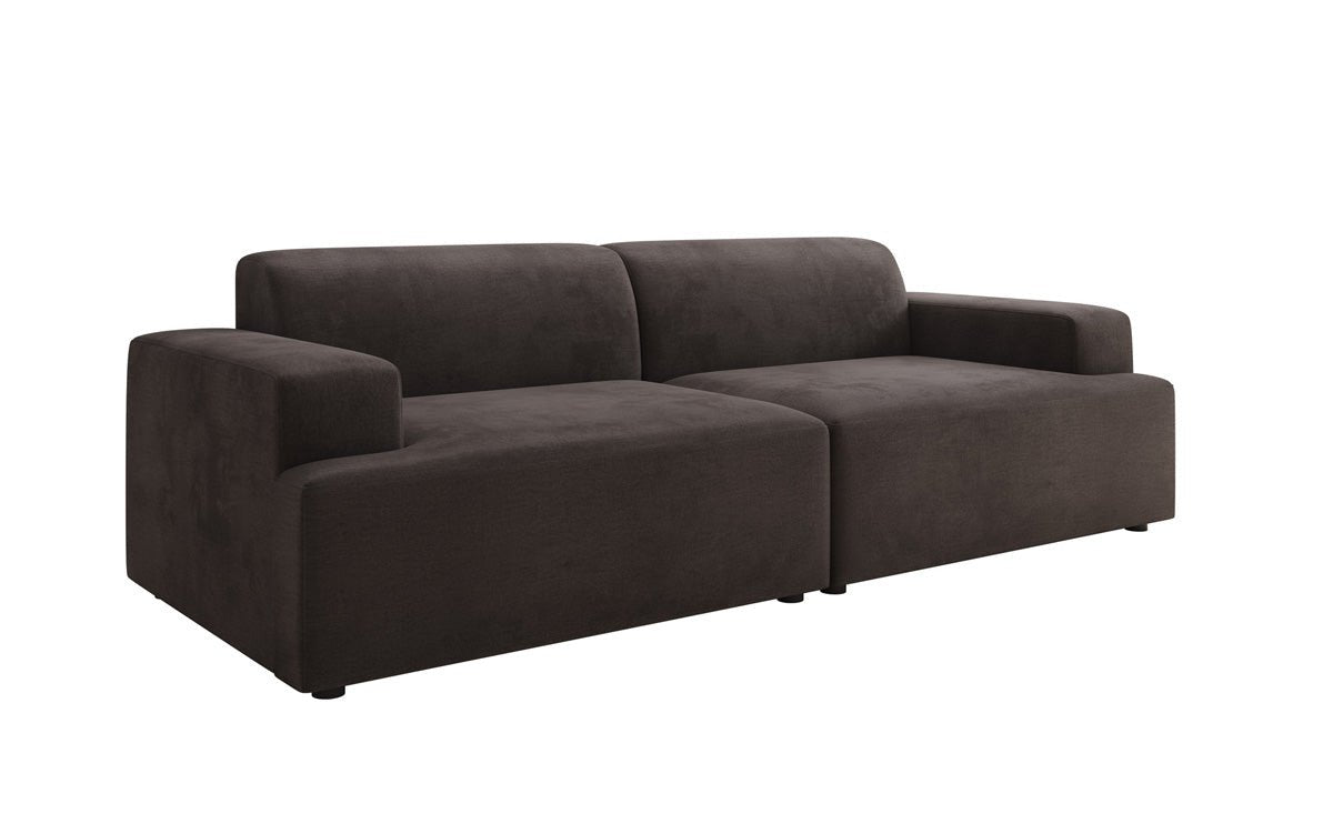 Designer 3-zits bank Monza in Fluweel