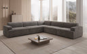 Canapé d’angle design Monza, paysage de salon XXL en Velours