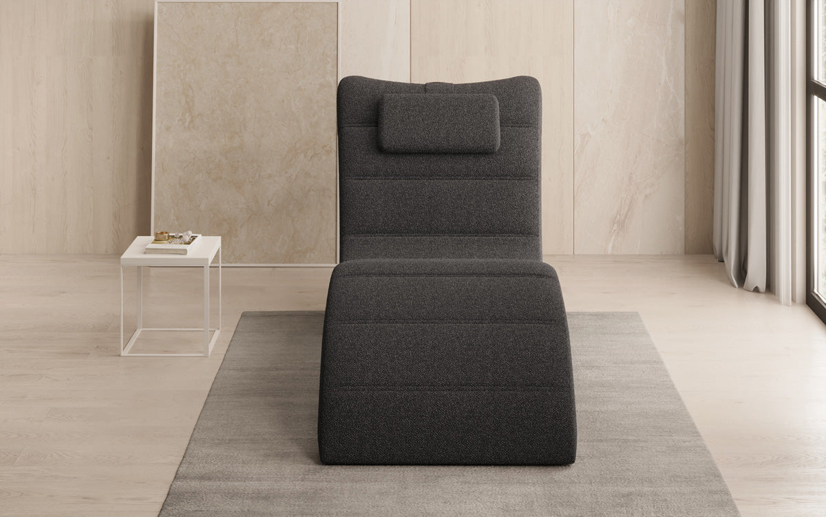 Chaise longue Designer Relax Leon en Bouclé