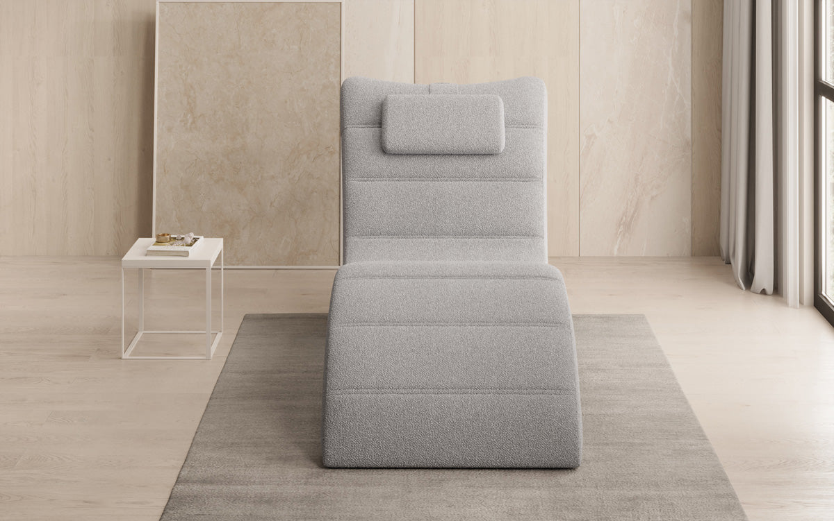 Chaise longue Designer Relax Leon en Bouclé