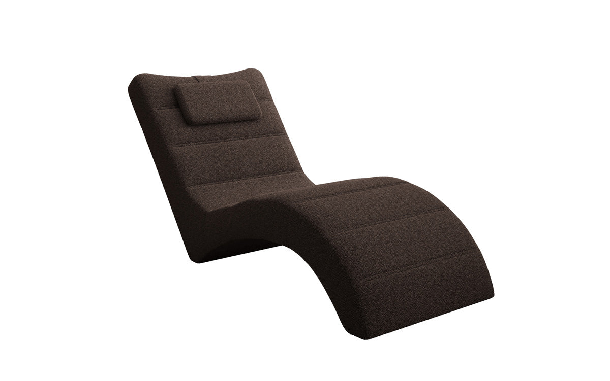Chaise longue Designer Relax Leon en Bouclé