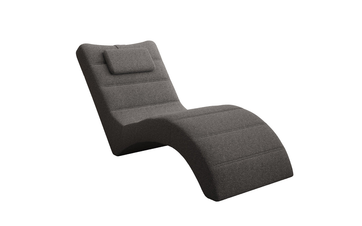 Chaise longue Designer Relax Leon en Bouclé