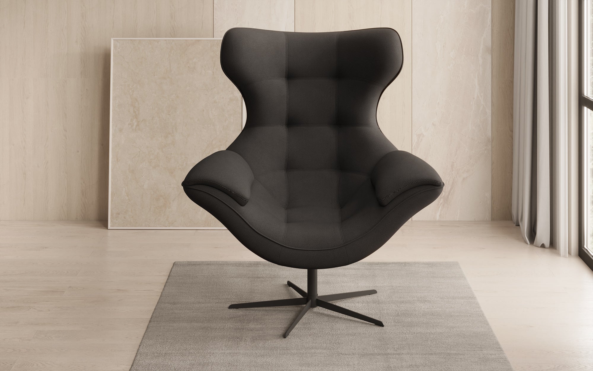 Designer Sofa-Sessel Aurelio in Stof