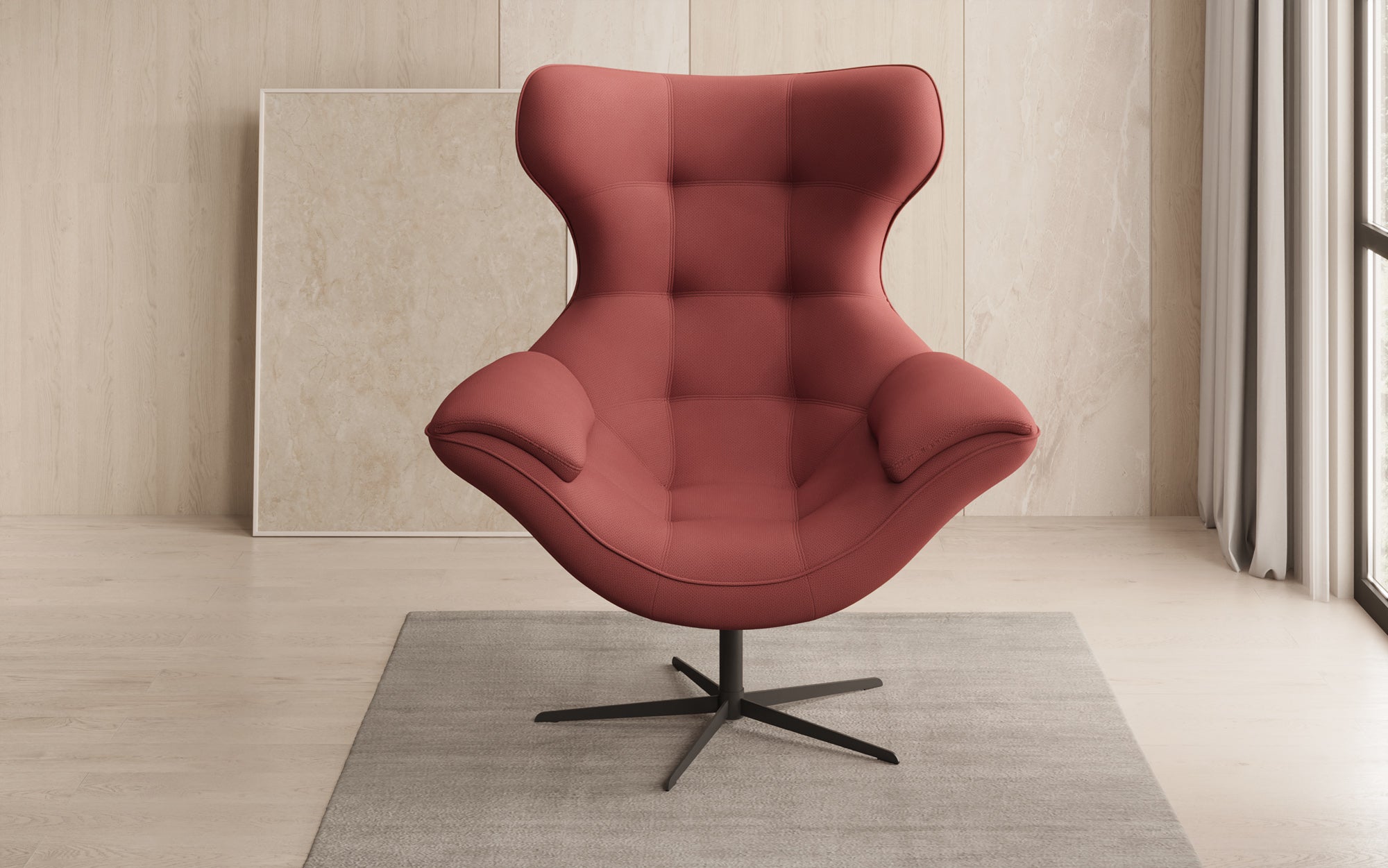 Designer Sofa-Sessel Aurelio in Stof